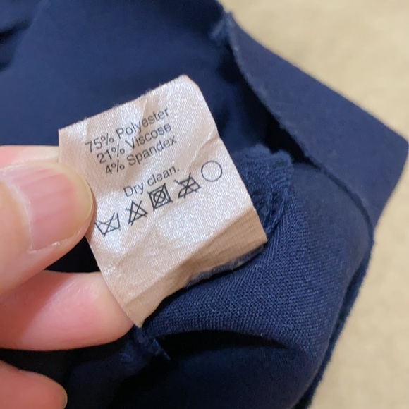 Jcrew Navy Scalloped Dress - Picture 15 of 16